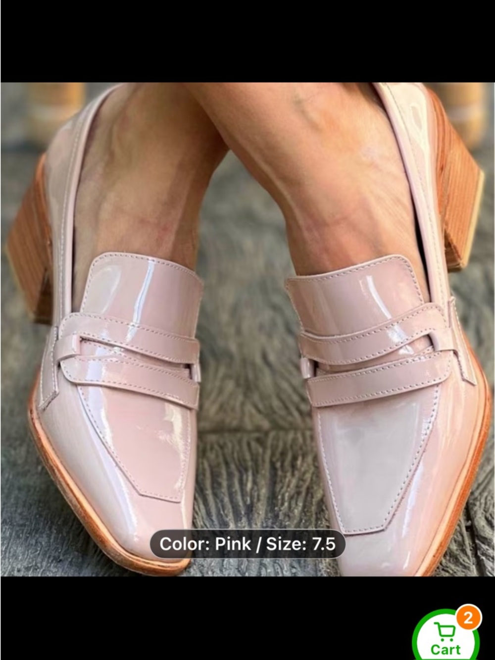 Patent Leather Pink Loafers - Women's Slip-On Dress Shoes